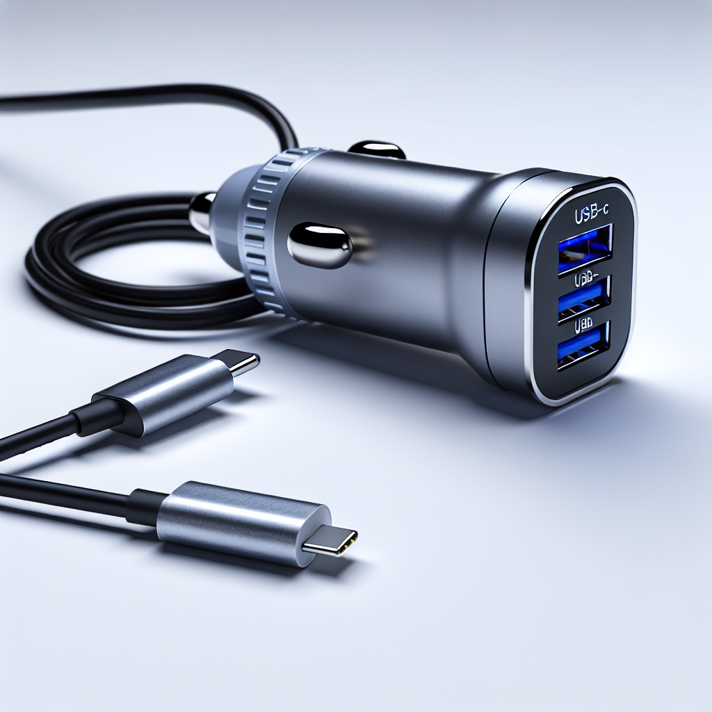 USB-C PD 65W Fast Car Charger
