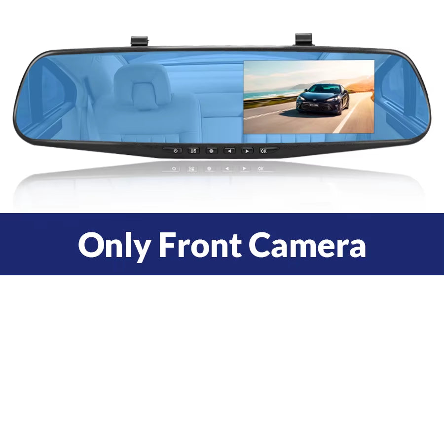 Dash Cam 4.3 Inch Mini Rear-View Mirror Digital Dashcam